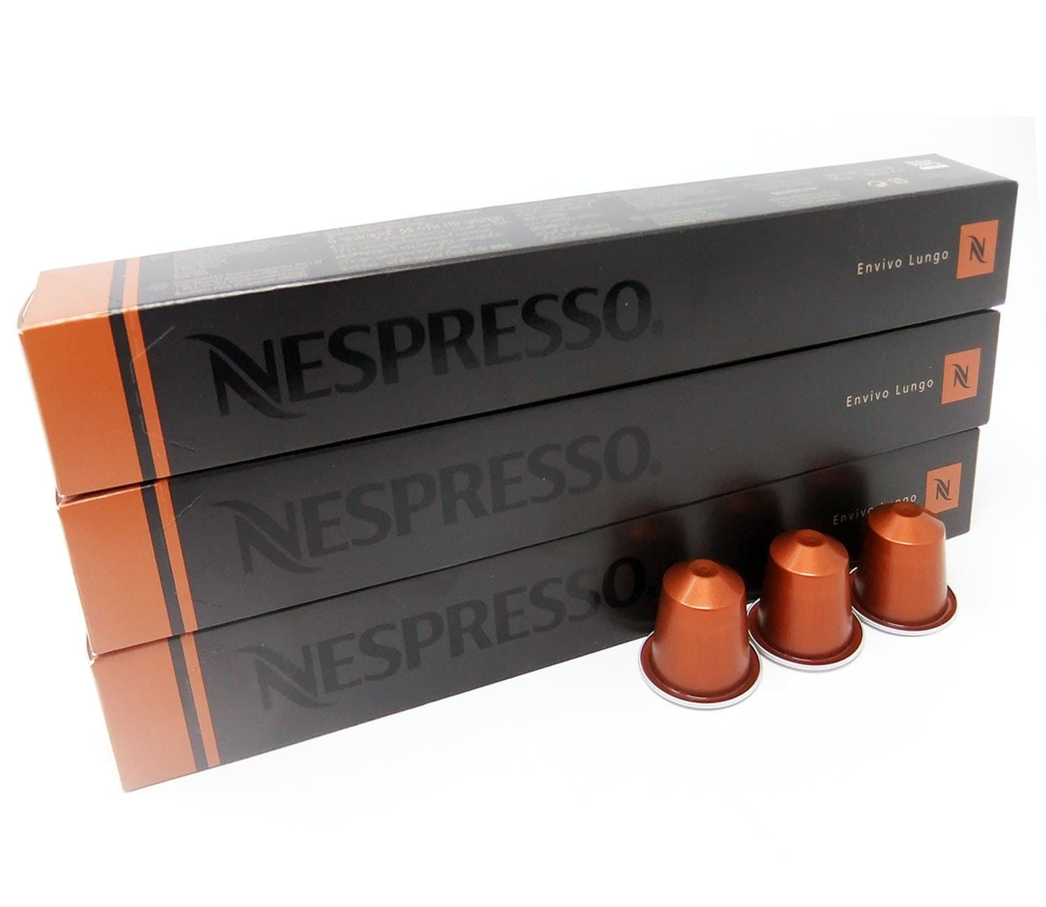 Envivo Lungo 30 Coffee Capsules Pods Intense Roast Strong Coffee