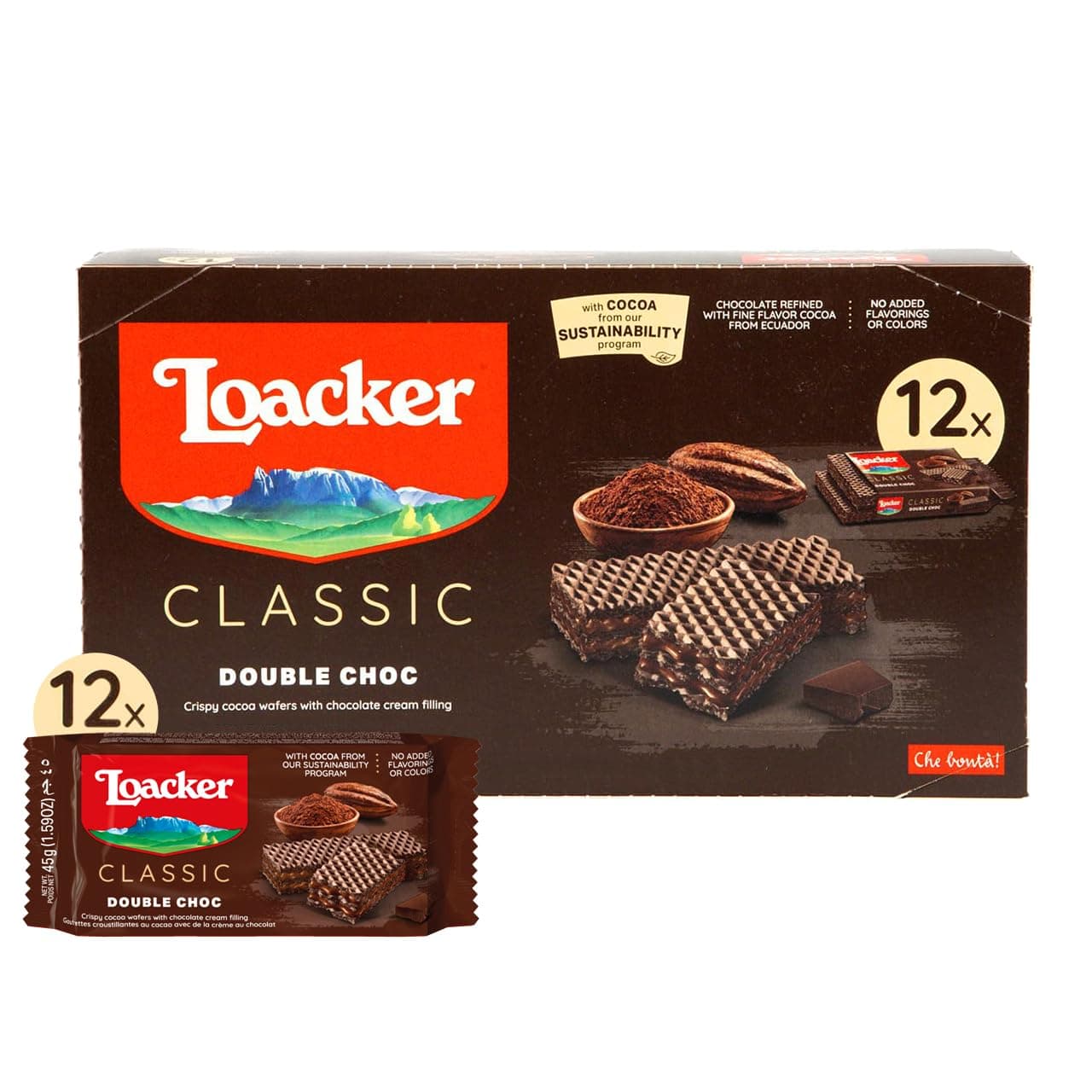 Loacker Classic 45g Double Choc x 12