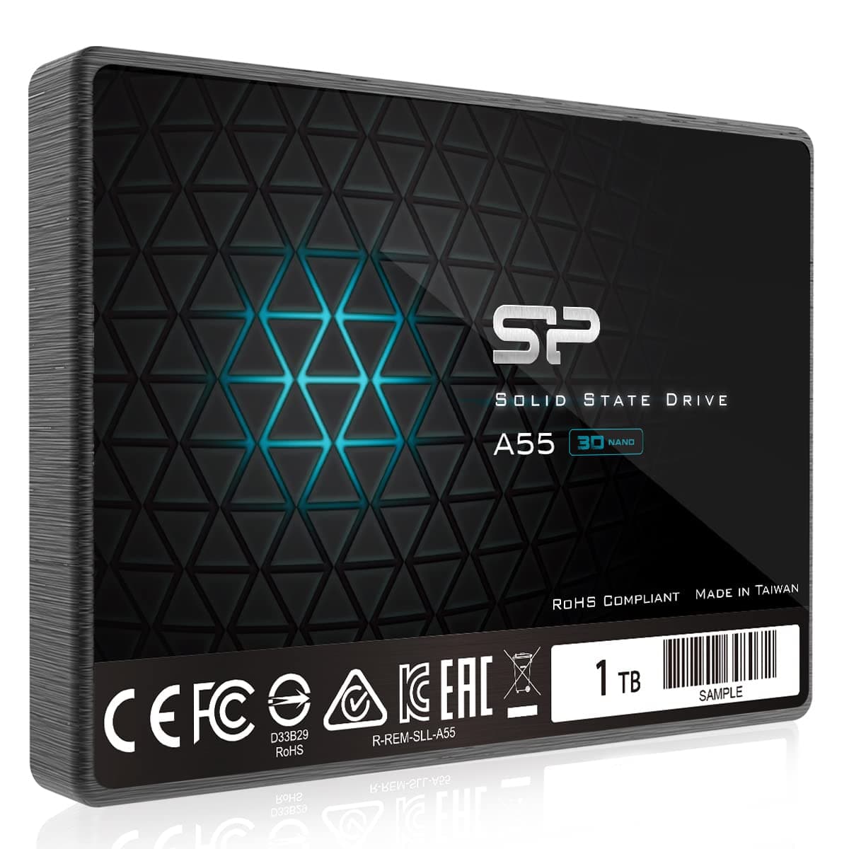 Silicon Power SP SP SP Ace A55 1TB SATA SSD, Up to 500MB/s, 3D NAND with SLC Cache, 2.5 Inch SATA III 6Gb/s Internal Solid State Drive for Desktop Laptop PC Computer