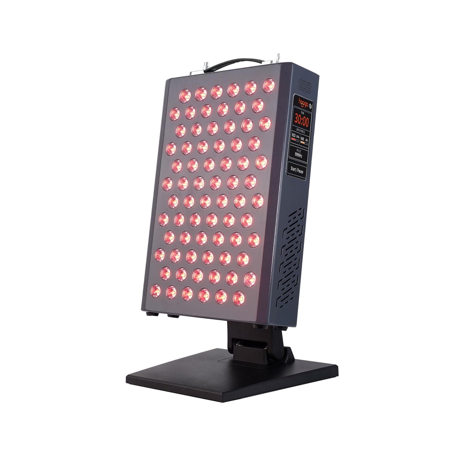 Hooga Red Light Therapy Panel Device – 630nm 660nm 810nm 850nm Red & Near Infrared Light Therapy, LED Light Therapy Lamp, 72 Quad Chip LEDs, Adjustable Brightness, Pulse Mode – ULTRA360
