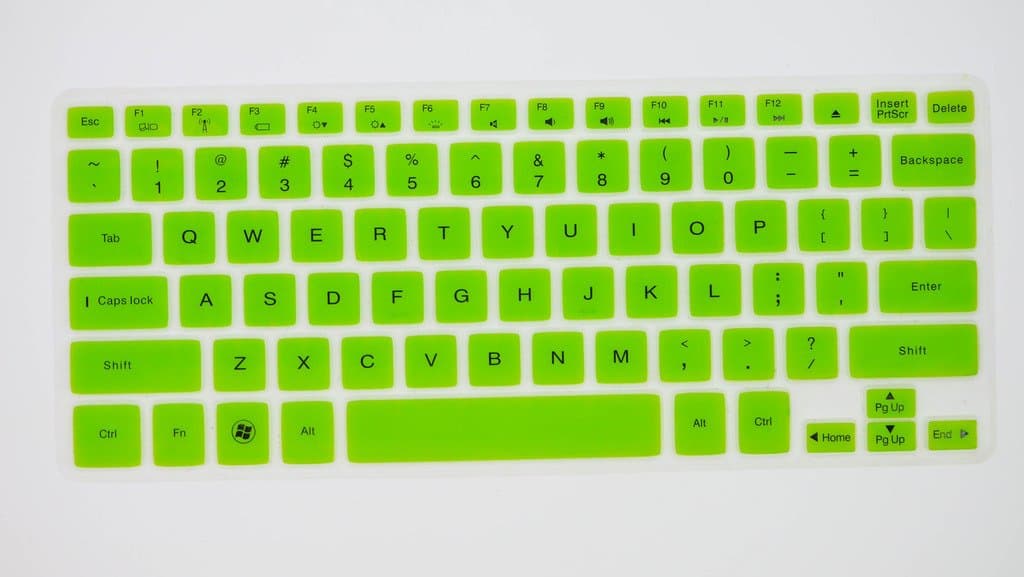HYAIT 1Pcs Colorful Silicone Keyboard Protector Skin Cover for Dell NewXPS 14Z/15Z/14zr Inspiron 14Z(Ultrabook),14ZR,Vostro V3360,New Inspiron 13Z(5323) SEMI-GREEN