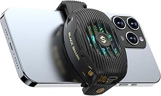 Black Shark FunCooler 4 Smartphone Cooling Fan, Silent, Small, Lightweight, Smartphone Cooler, Peltier Device, RGB Light, Smartphone Heatsink, USB Powered, Game Cooler, Telescopic Clip Type