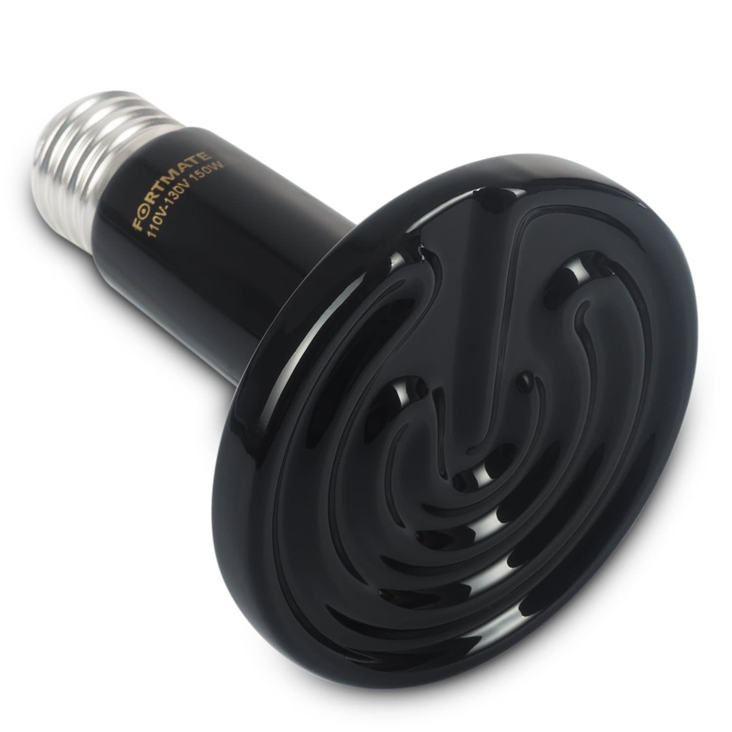 FORTMATE Ceramic Heat Emitter, 150W 110V Reptile Heat Lamp Bulb for Reptiles, Amphibian, Incubating Chicken