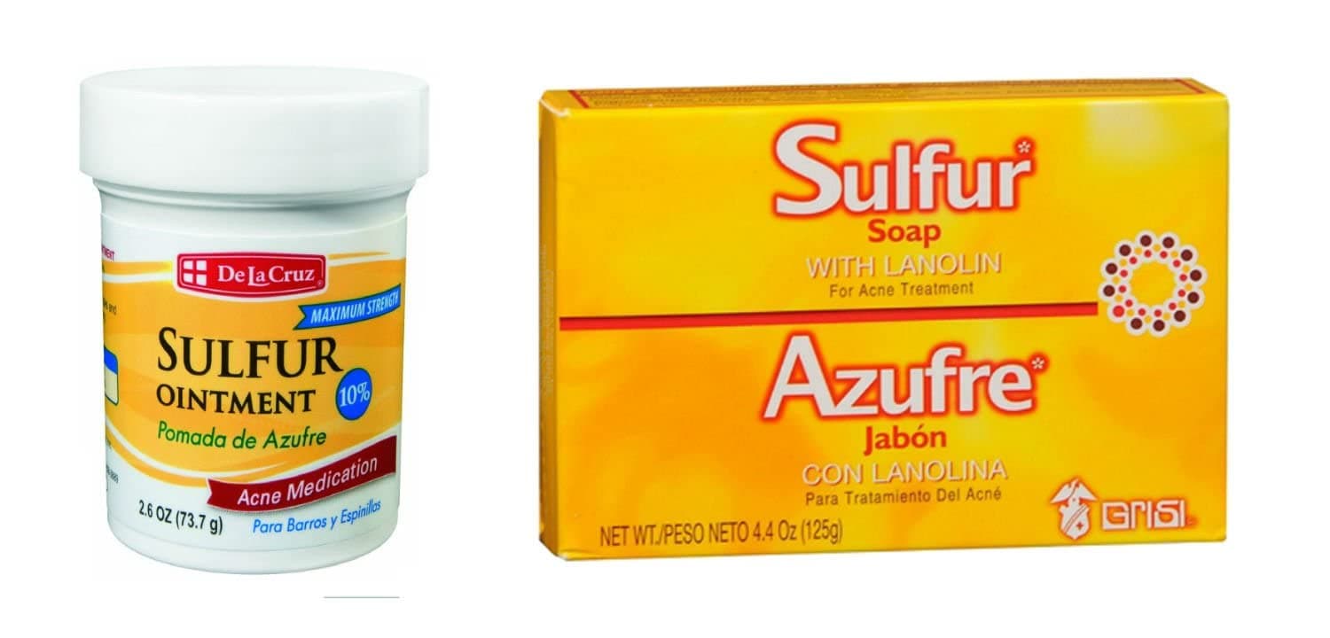 Grisi De La Cruz Sulfur Ointment and Sulfur Soap (Variety 2 Pack)