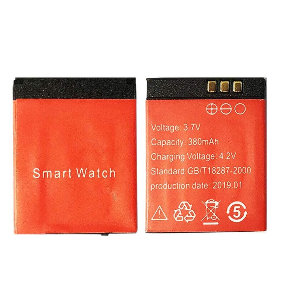 380 mAh/420 mAh high Smart Watch Battery for DZ09/A1/GT08/Q60 Watch LQ-S1/AB-S1/RYX-NX9/ and Other Universal Batteries (380mAh)