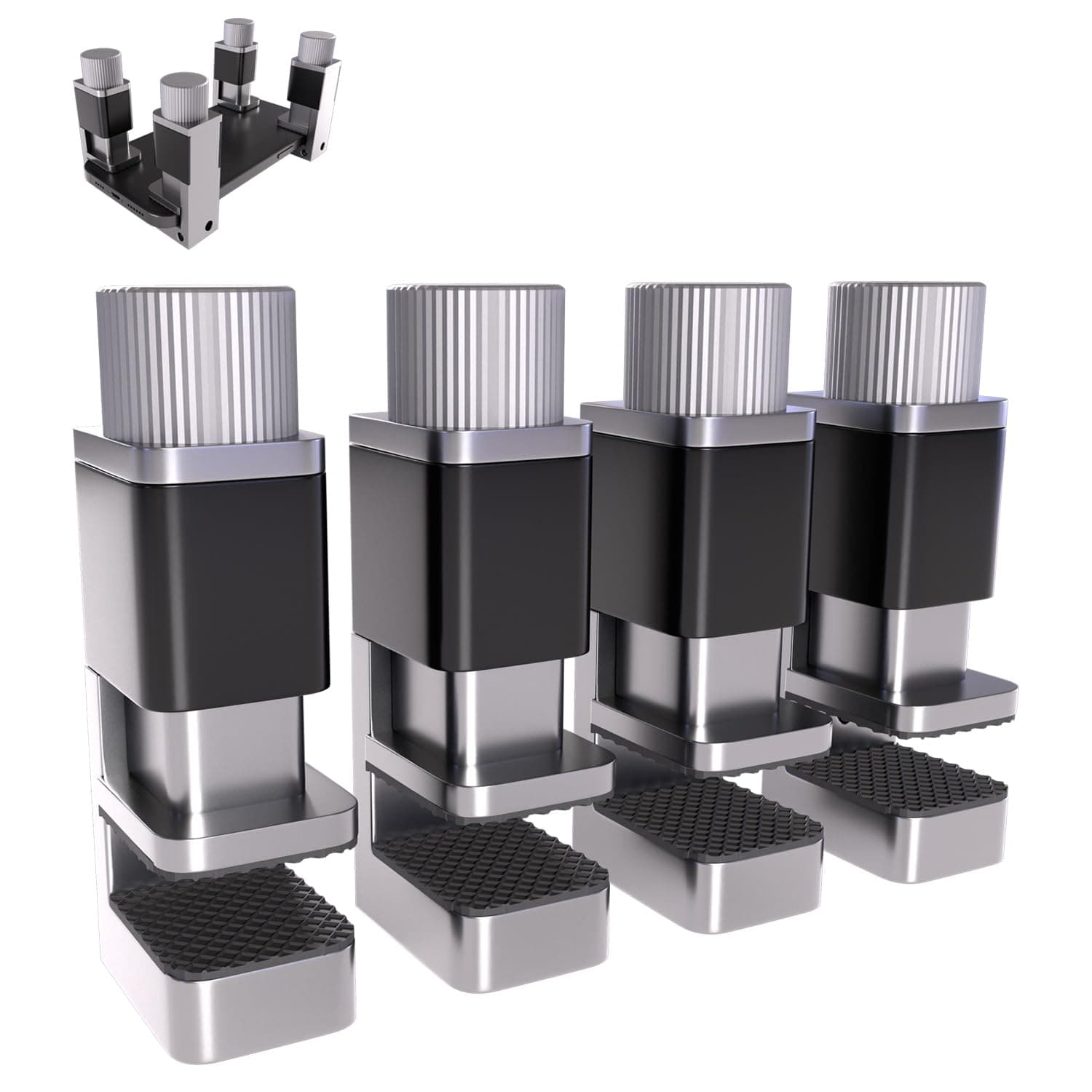 MMOBIEL 4pcs/set Adjustable Metal Clip Attachment Adhesive Clamp Fixing LCD Screen Repair Tool for Smartphone, Computer, Laptop, Tablet, Ebook