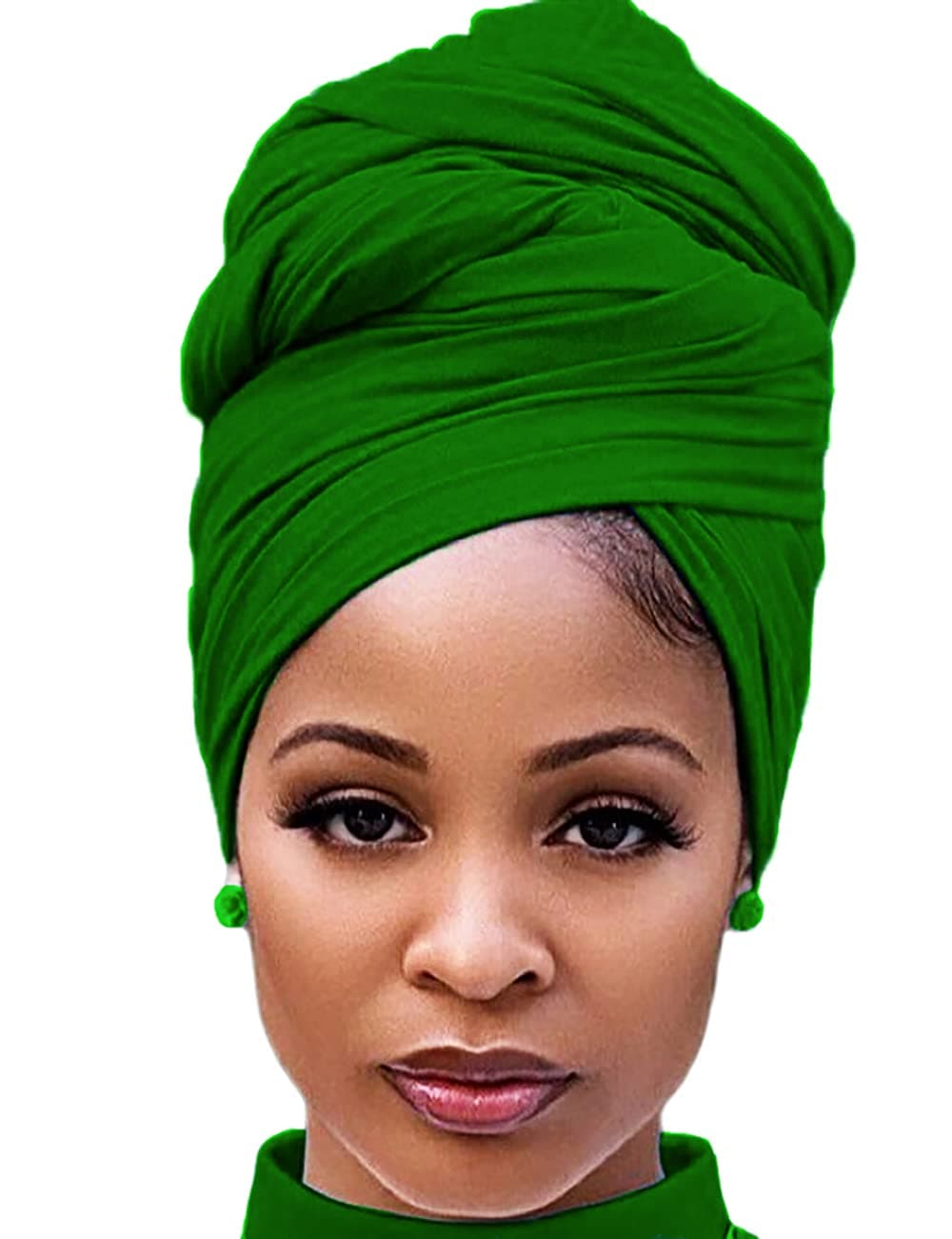 Head Wraps for Black Women Stretch Head Scarf Long African Hair Wraps Turban Headwraps Jersey Headbands