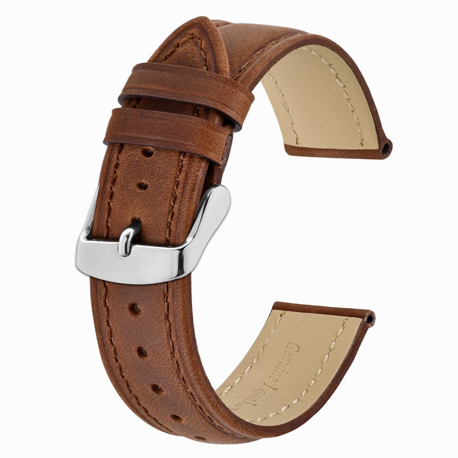 Watch Strap, Vintage Leather Replacement Bracelet, Band Width-14mm 15mm 16mm 17mm 18mm 19mm 20mm 21mm 22mm 23mm 24mm