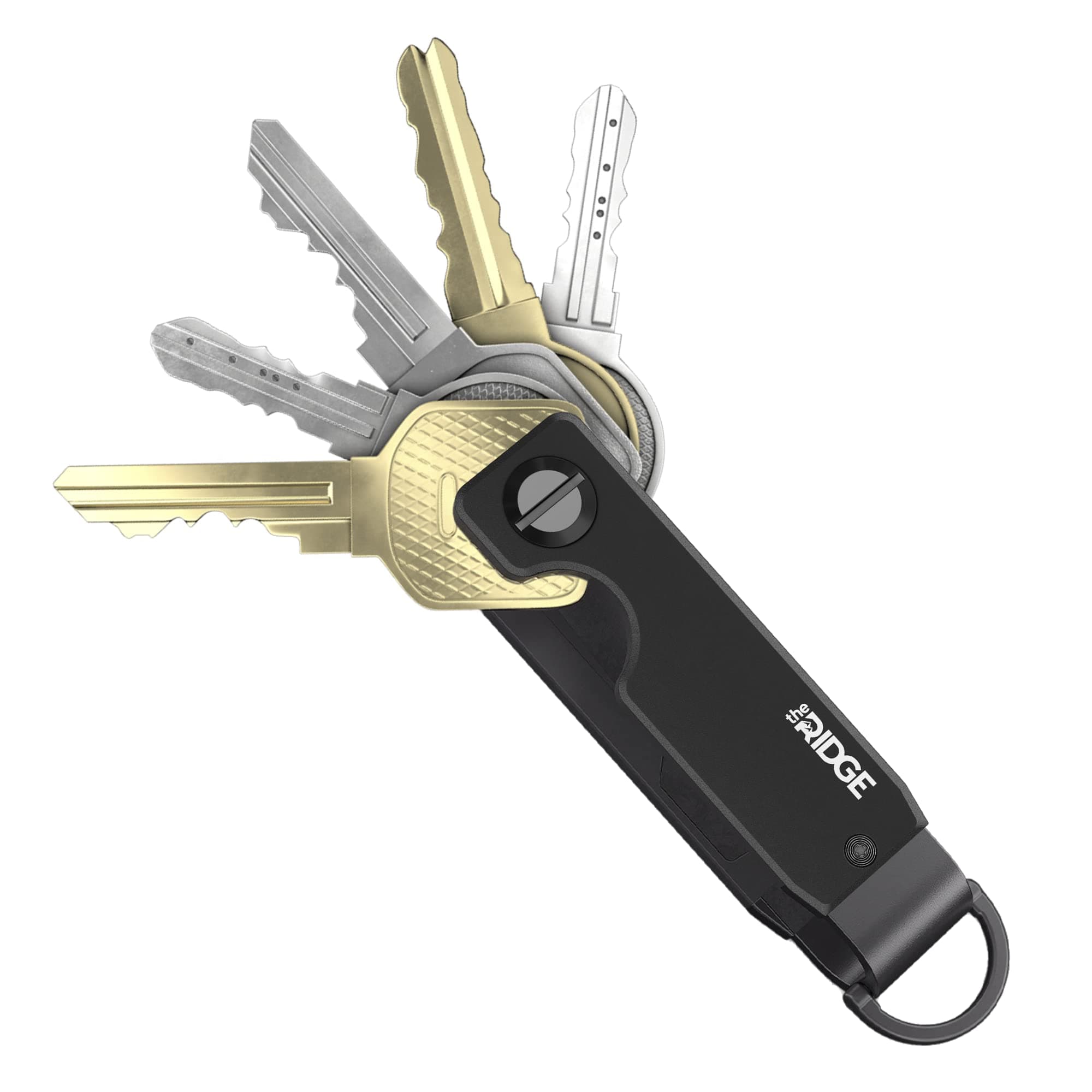 Key Organizer - Compact Metallic Key Holder, Minimalist Innovative Keyholder, Smart Keychain Secures 2-6 Keys