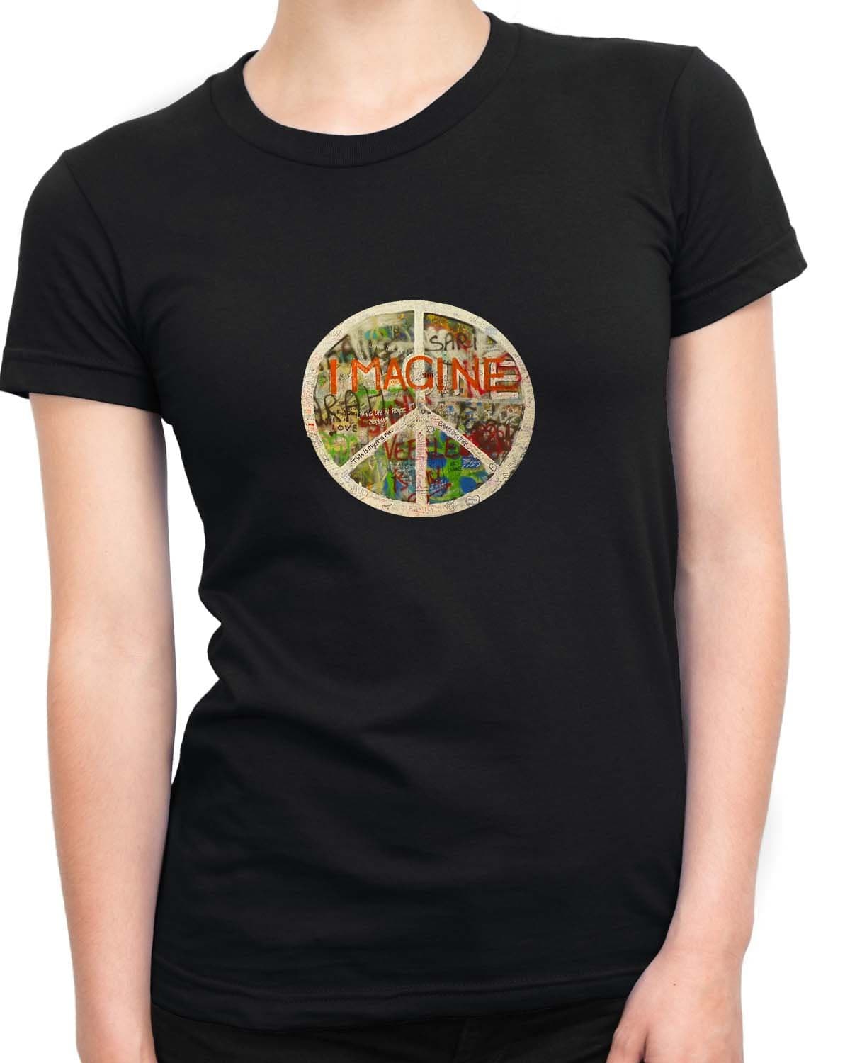 All You Need Is Love The Beatles John Lennon Imagine Women T Shirt Black Medium