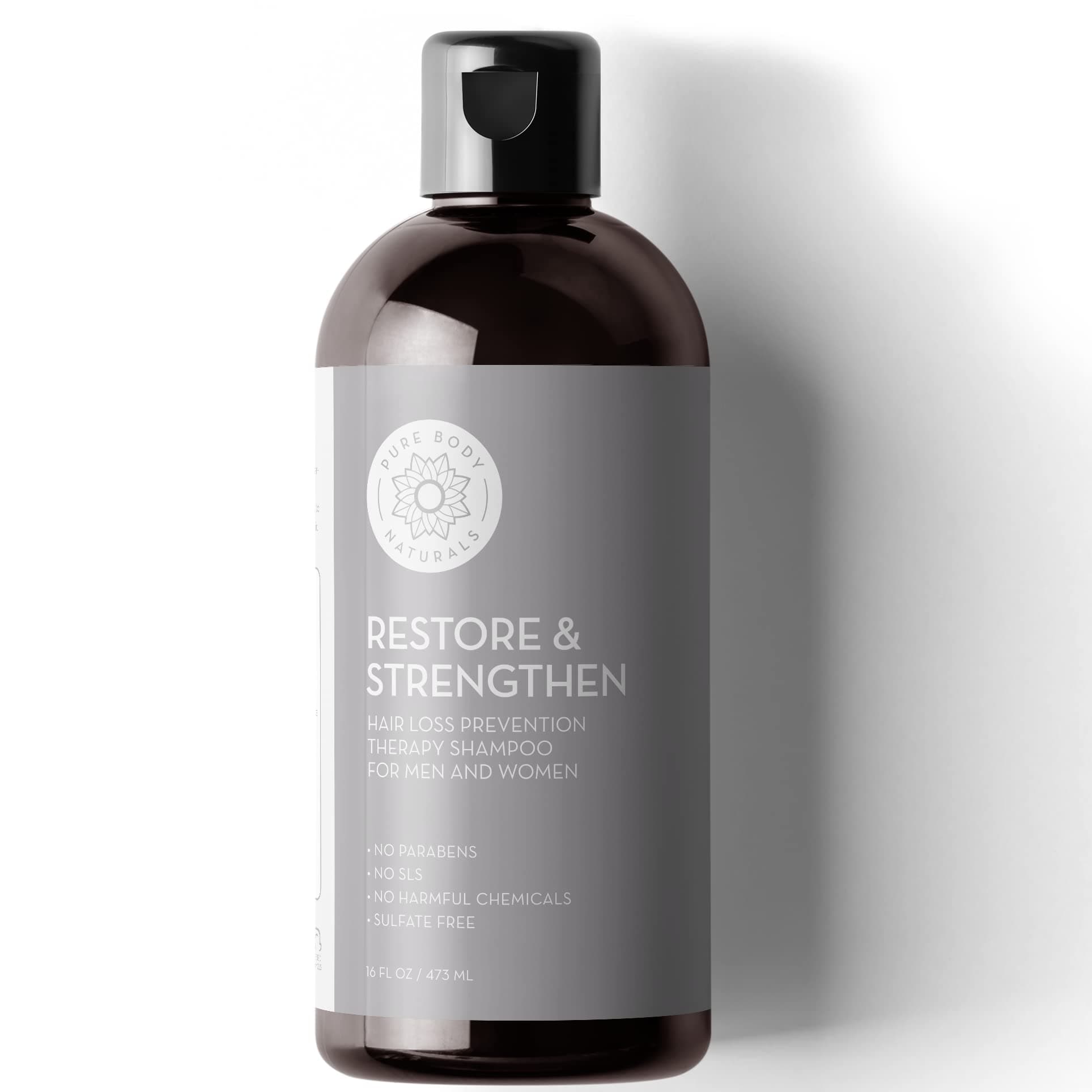 Hair Loss Shampoo to Restore and Strengthen, Large 16 Ounce, DHT Blocker Shampoo for Thinning Hair, for Men and Women (Label Varies)