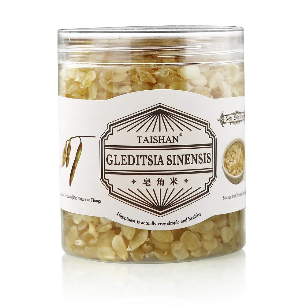 TAISHAN Yunnan Natural Wild Sugar-Free Sulfur-Free Two-Sided Gleditsia Sinensis Saponin Honeylocust 皂角米 250g / 8.8oz