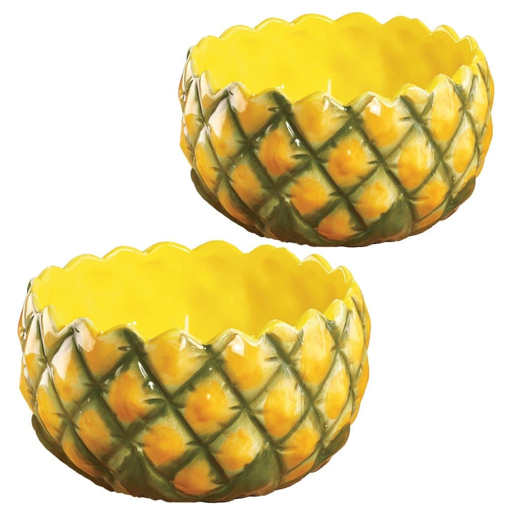 PDTXCLS Dijkoo Pineapple Serving Bowls - Set of 2
