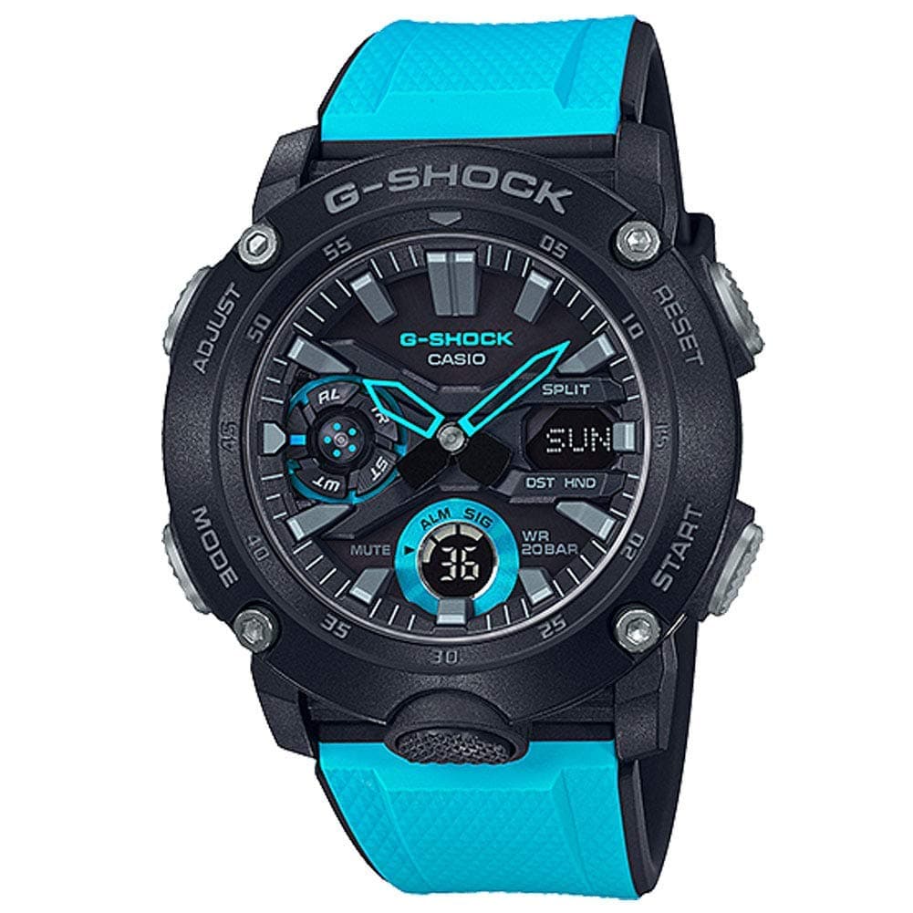 GA2000-1A2 G-Shock Men's Watch Blue/Black 51.2mm Carbon/Resin