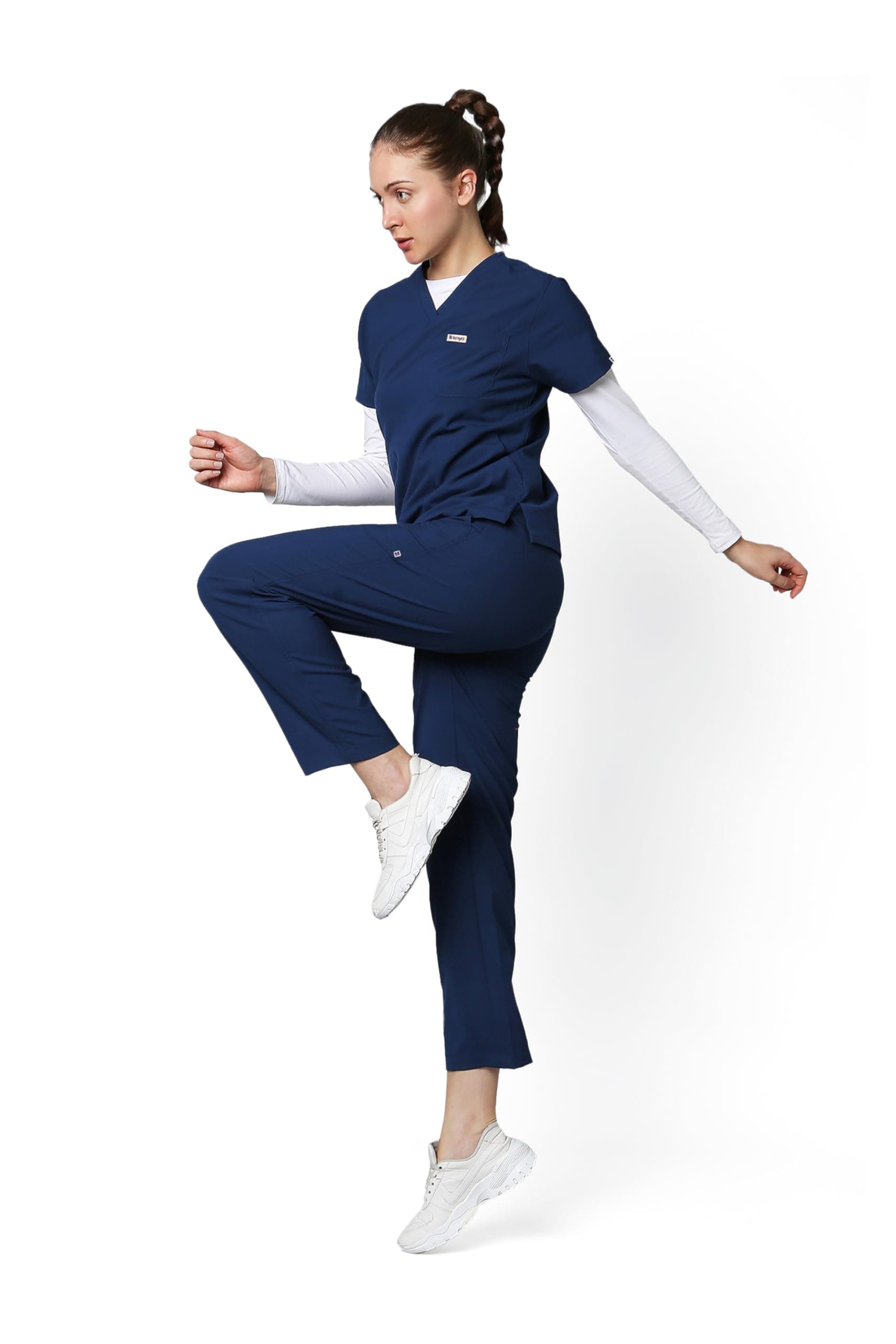 Ecoflex Women's Scrub suit 5 Pocket 4 Way stretch Athleisure Work Wear For Doctors