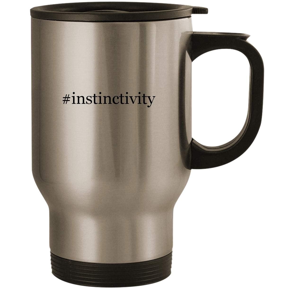#instinctivity - Stainless Steel 14oz Road Ready Travel Mug, Silver
