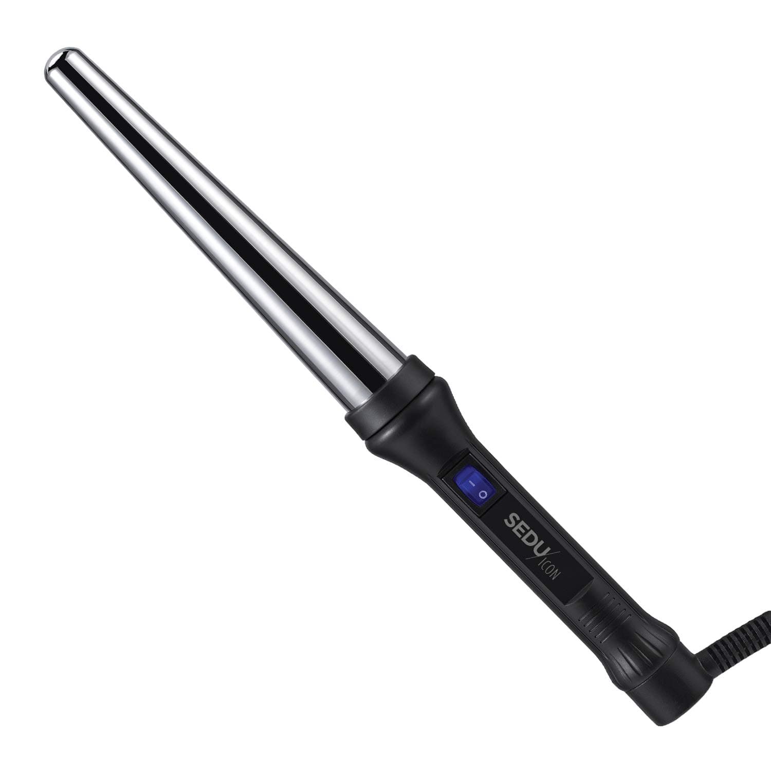 SEDU Icon Titanium Clipless Electric Corded Curling Iron with ¾”- 1 ¼” Barrel, Designed Short & Long Bouncy Natural Curls - Allows Ease Movement with Convenient 360˚ Swivel Cord