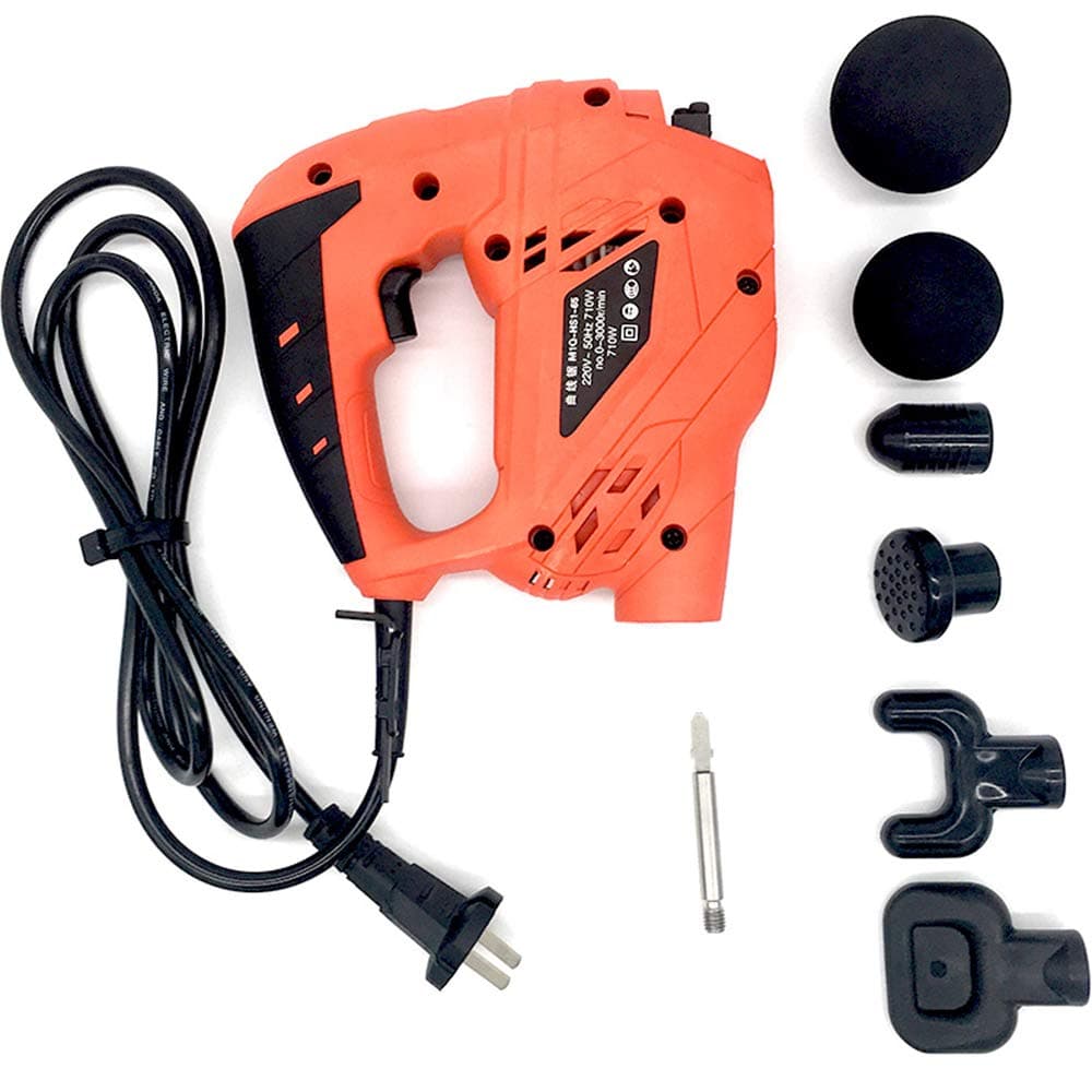 XZZTX Massage Gun Deep Tissue Massager with 6 Kinds Heads, Handheld Rechargeable Trigger Point Massager