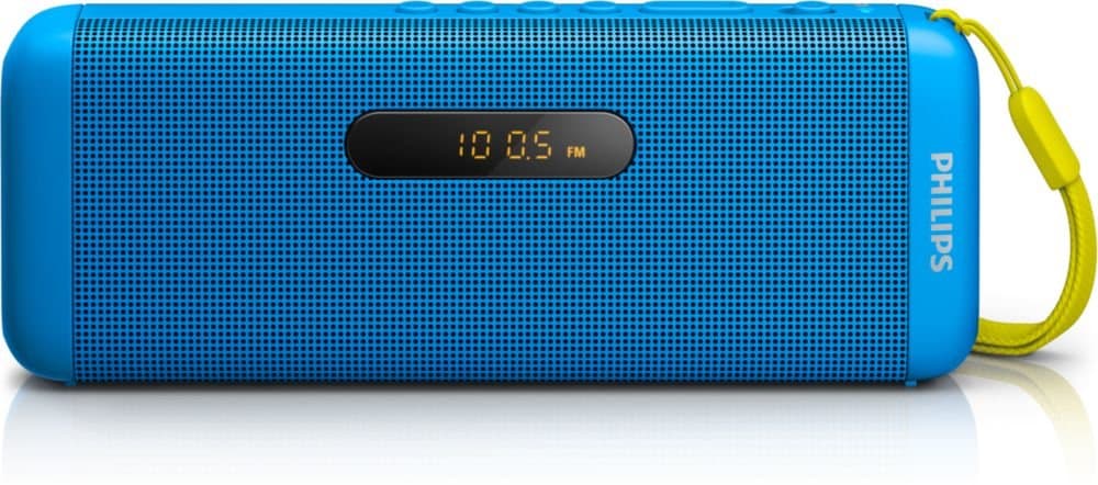 Philips SD700A Wireless Portable Speakers (USB/Bluetooth/Audio-In 3.5 mm) - Blue