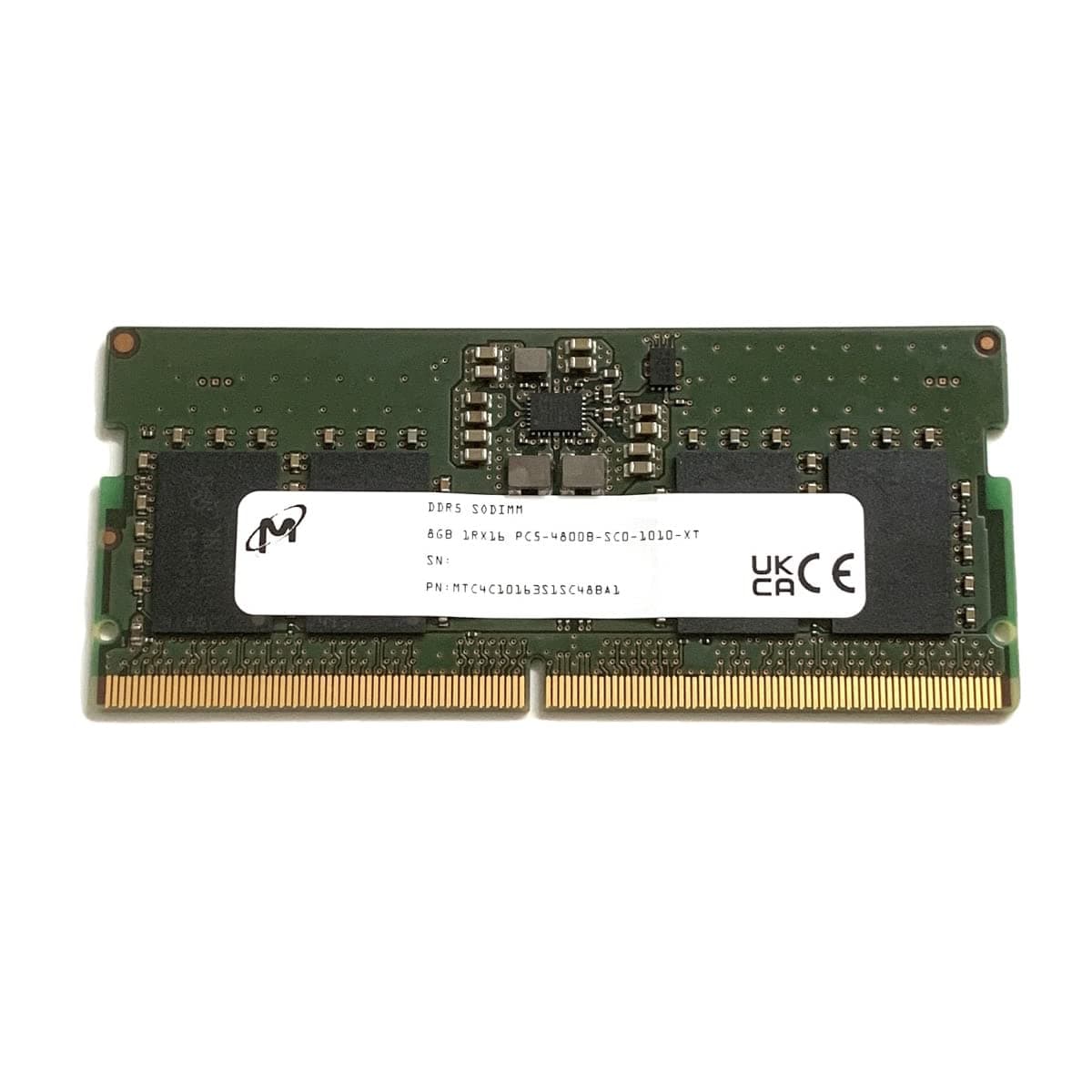 Micron SODIMM 8GB PC5 DDR5 4800 1Rx16 MTC4C10163S1SC48BA1 Laptop Notebook RAM Memory for Dell HP Lenovo and Other Systems