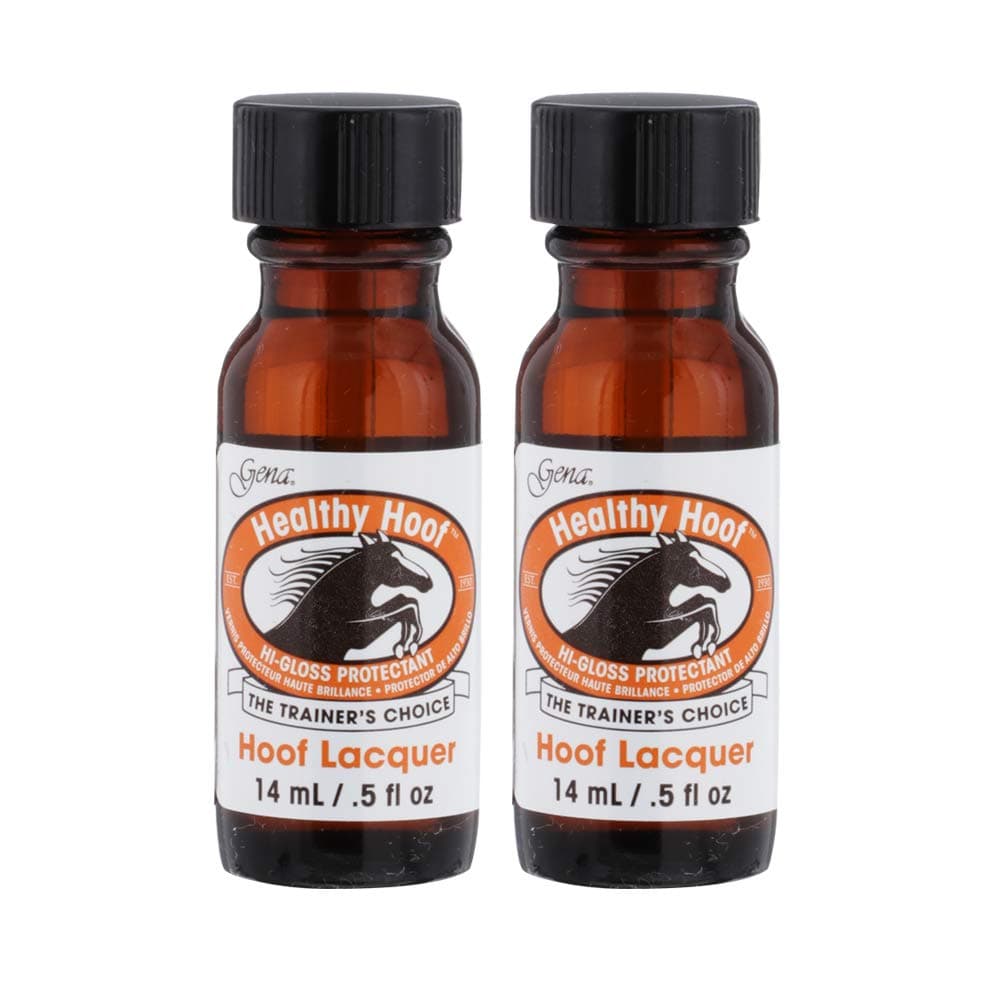 Healthy Hoof Nail Lacquer – Hard as Hoofs Nails Strengthener, High-Gloss Top Coat 0.5 oz, 2 Pack