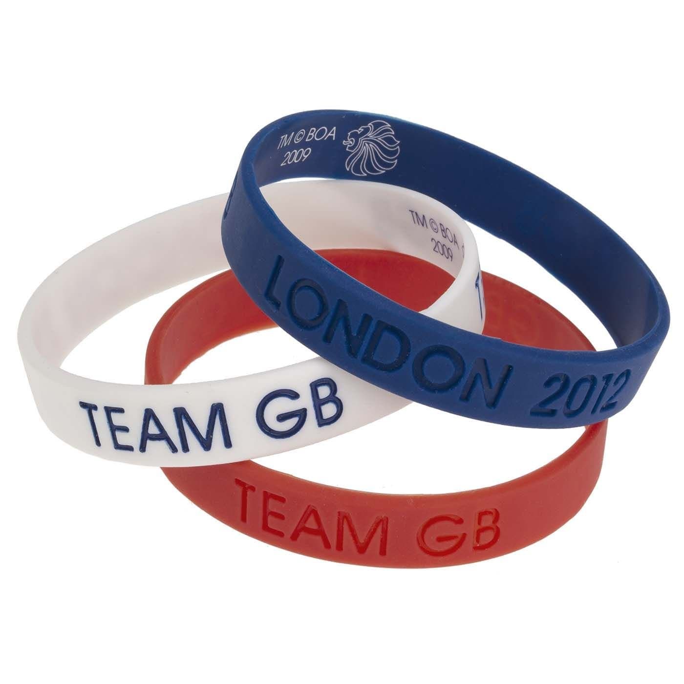 London 2012 Set of 3 Team GB Wristbands