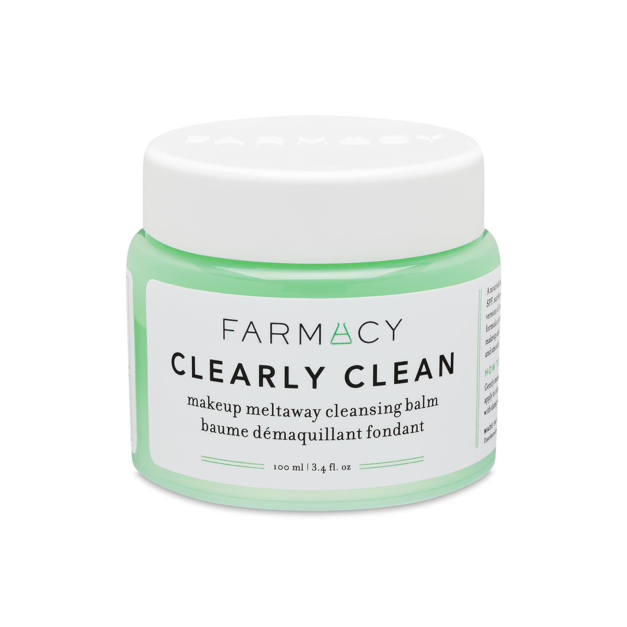 Makeup Remover Cleansing Balm - Clearly Clean Fragrance-Free Makeup Melting Balm - Great Balm Cleanser for Sensitive Skin 3.4oz