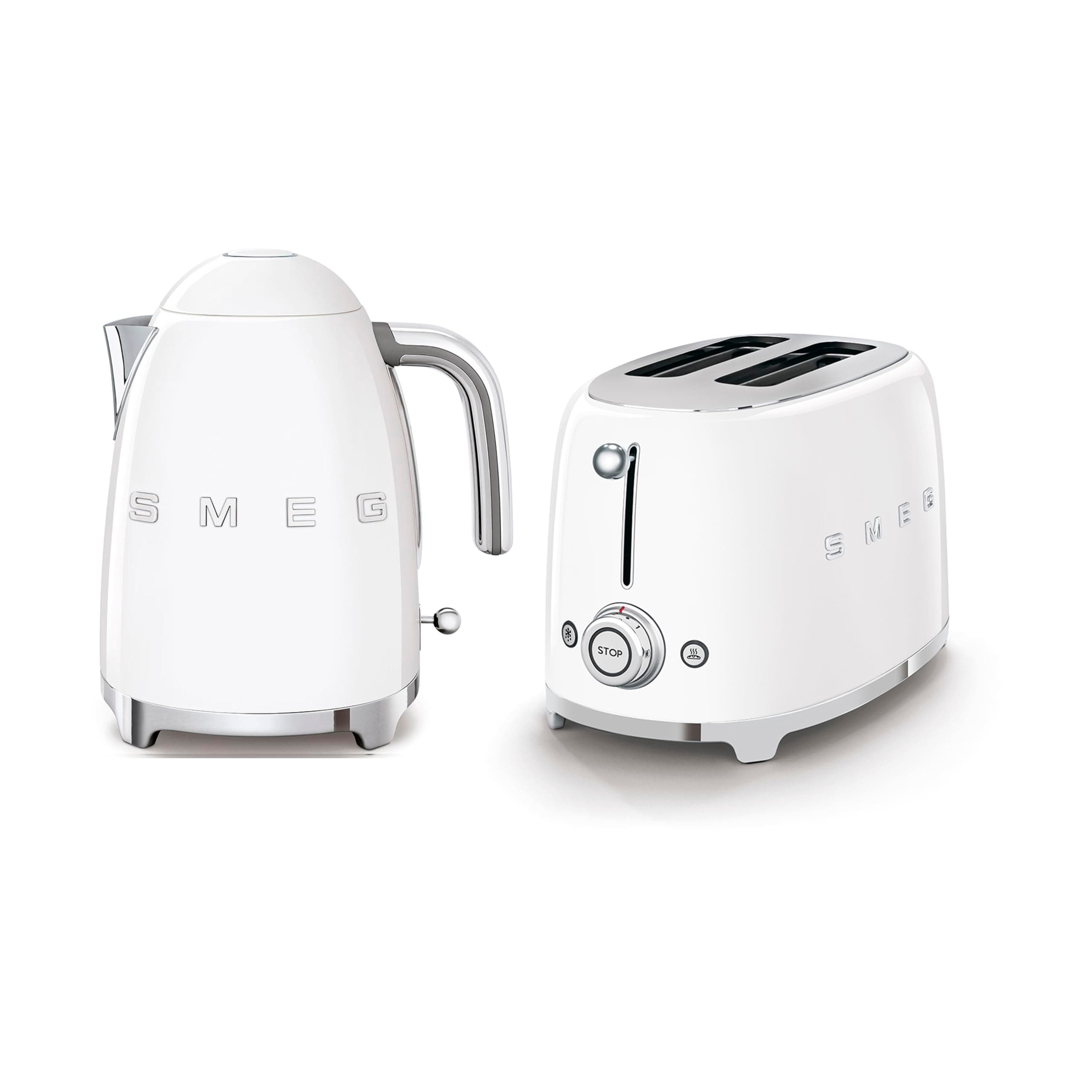 KLF03WHUK 1.7Ltr - 3kw Kettle and TSF01WHUK 2 Slice Toaster Set in White