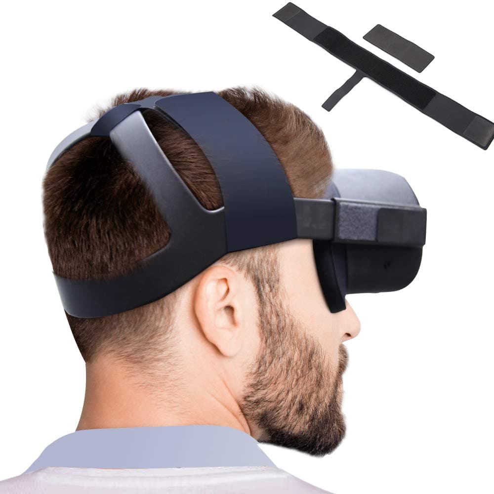 Headband Head Strap Accessories Bundles for Oculus Quest/Oculus Rift Virtual Reality VR Headset (Head Pressure Reduce)
