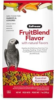 Fruitblend Flavor With Dry Natural Flavors Avian Diets Medium & Large Adult Bird Food 200-Gm