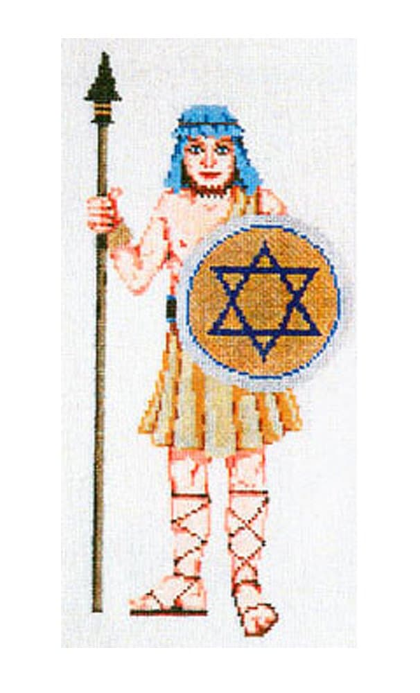 MACABEE HAND PAINTED NEEDLEPOINT CANVAS BY SANDRA GILMORE, CANVAS ONLY, NOT A KIT