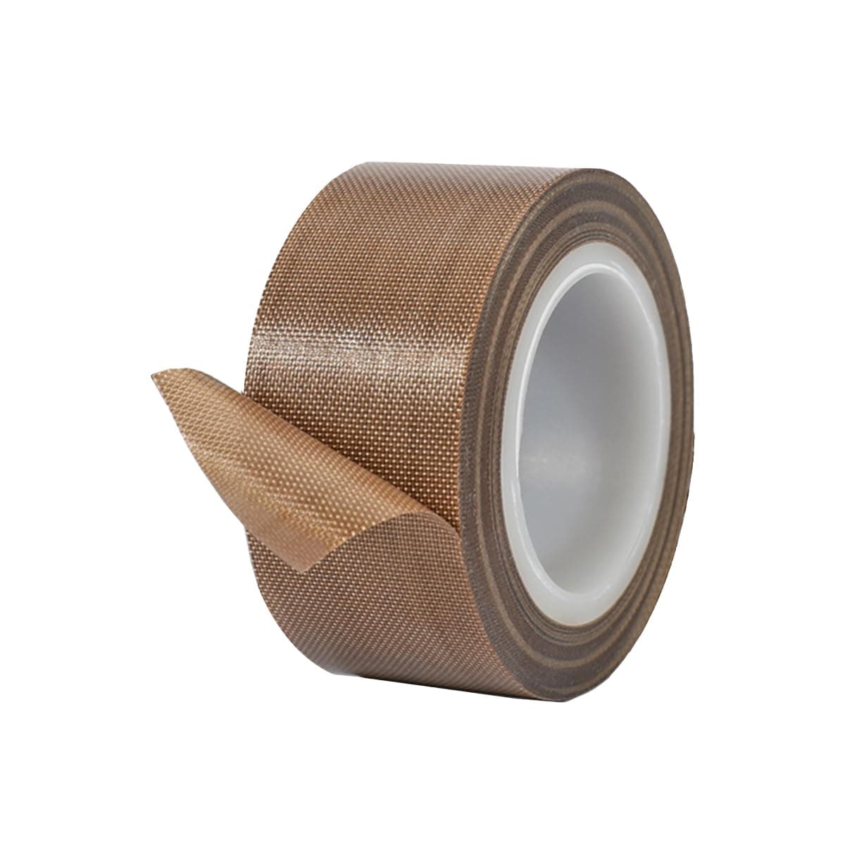 Qrity High Temp Tape - 1 Roll, 50mm x 10m, PTFE/Teflon, High Temp Adhesive, 0.18mm Thick, for Vacuum/Hand/Impulse Sealer, Heat Resistant Up to 300℃