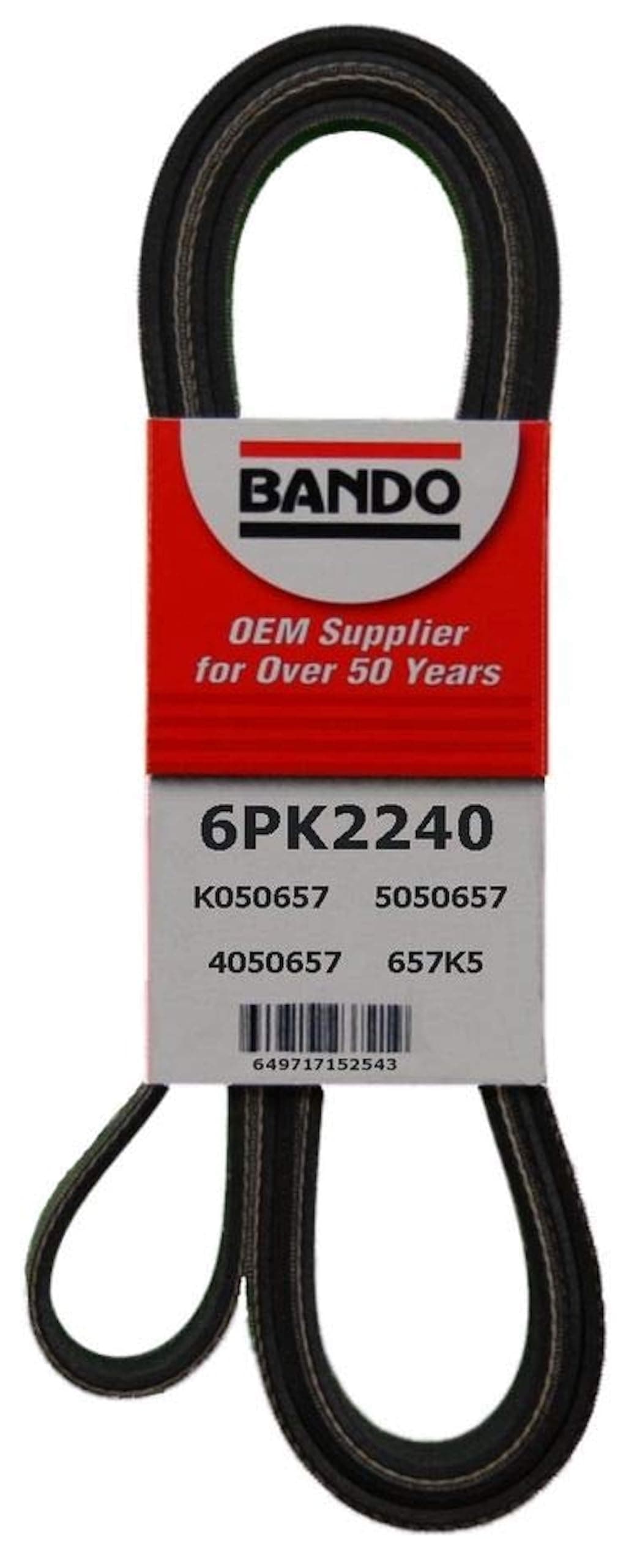 Bando USA 6PK2240 OEM Quality Serpentine Belt, 14.3 x 3.8 x 1 inches