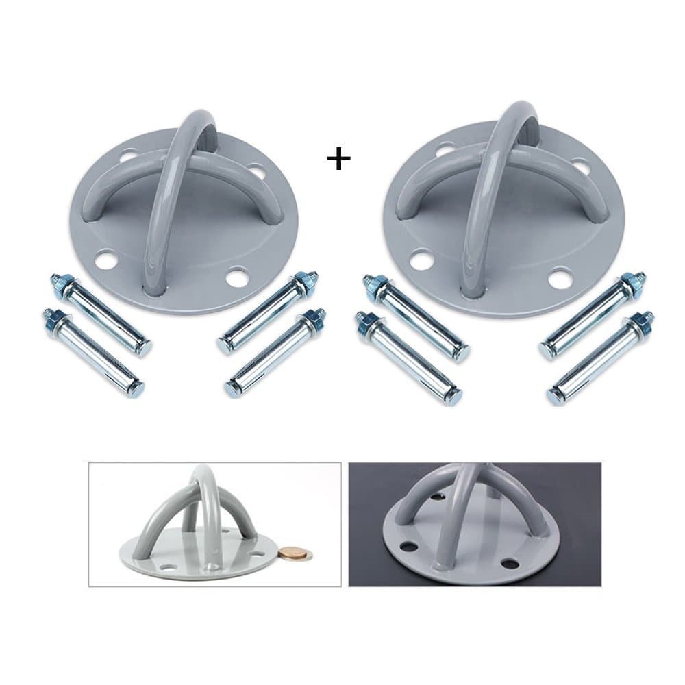 Suspension Hooks Ceiling X Mount Anchor 4 Holes Olympic Rings Yoga Swing Training Fitness Equipment