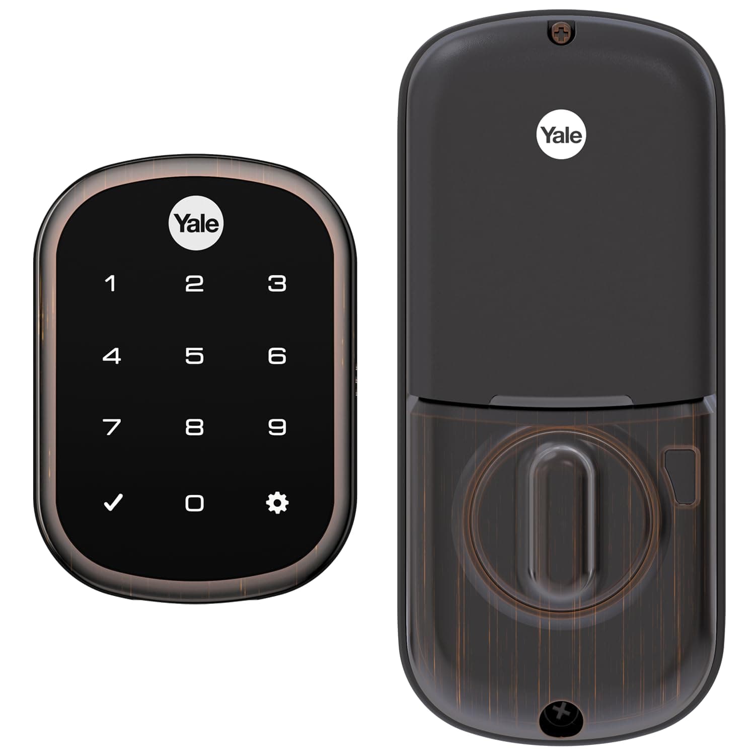 Yale Assure SL Deadbolt Lock, Oil Rubbed Bronze Keyless Entry Door Lock with Electronic Touchscreen with Keypad for Code Entry, YRD256-NR-0BP