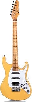 Electric Solid Body Guitar Modern-GST For Beginners (Vintage blonde)