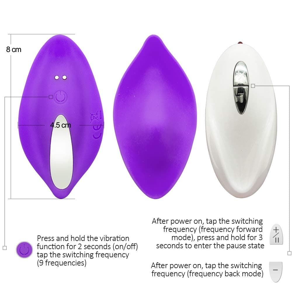 Wireless Remote Silicone Famale Panty Powerful Funny Toy - Muti-Speed Quiet Rechargeable Waterproof Portable Wearable Vibe Plug