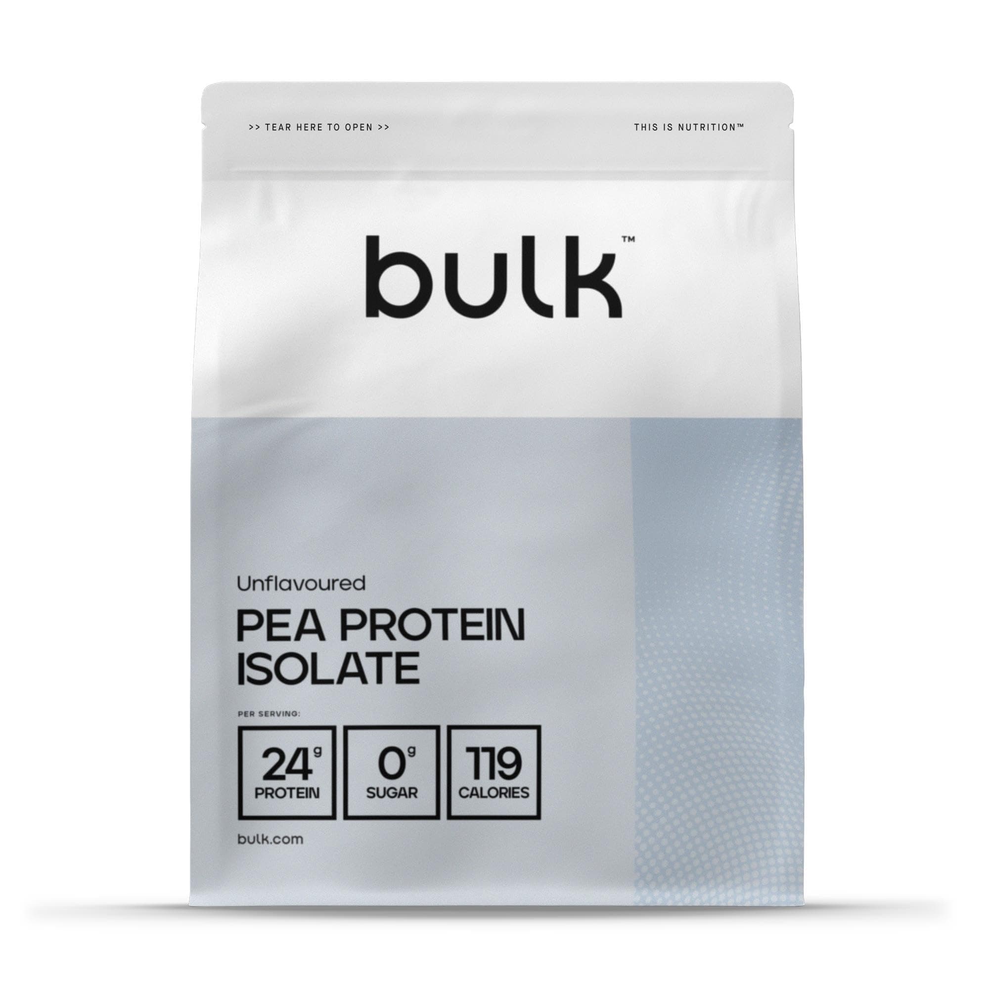 Bulk Pea Protein Isolate Powder, Vegan Protein Shake, 1 kg, 33 Servings, Packaging May Vary