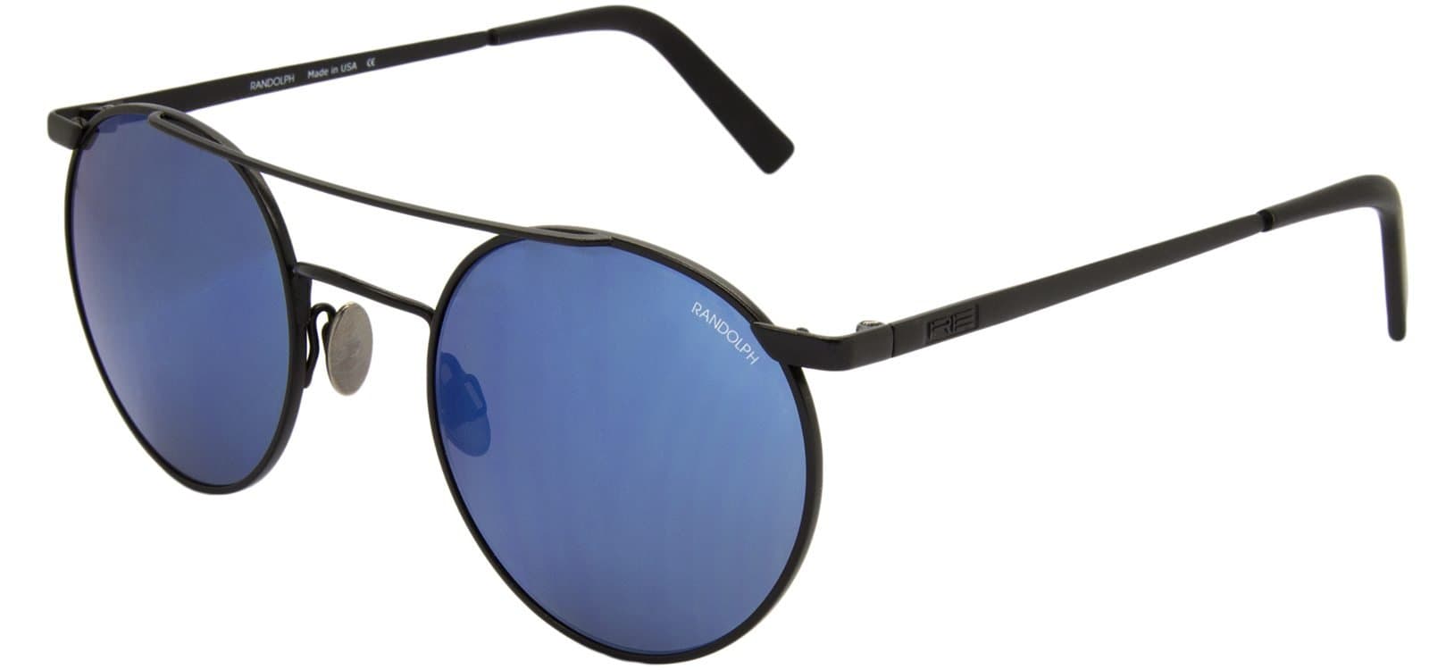 Randolph P3 Shadow Sunglasses Matte Black/Skull/Skyforce Atlantic Blue 49mm