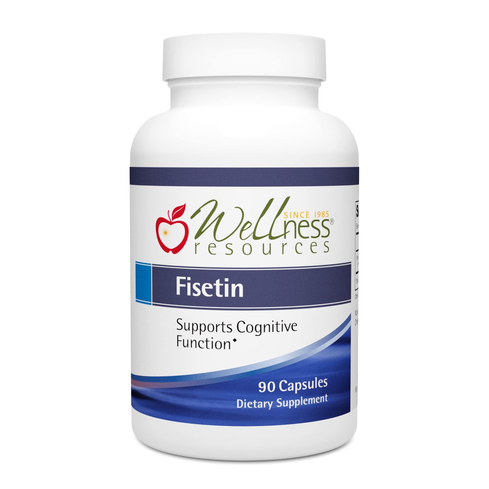 Wellness Resources Fisetin - Novusetin Fisetin Supplement for Longevity, Memory, Focus, Brain Health - Senolytic and Situin Activator - Gluten-Free, Non-GMO, Vegan (100mg, 90 Capsules)