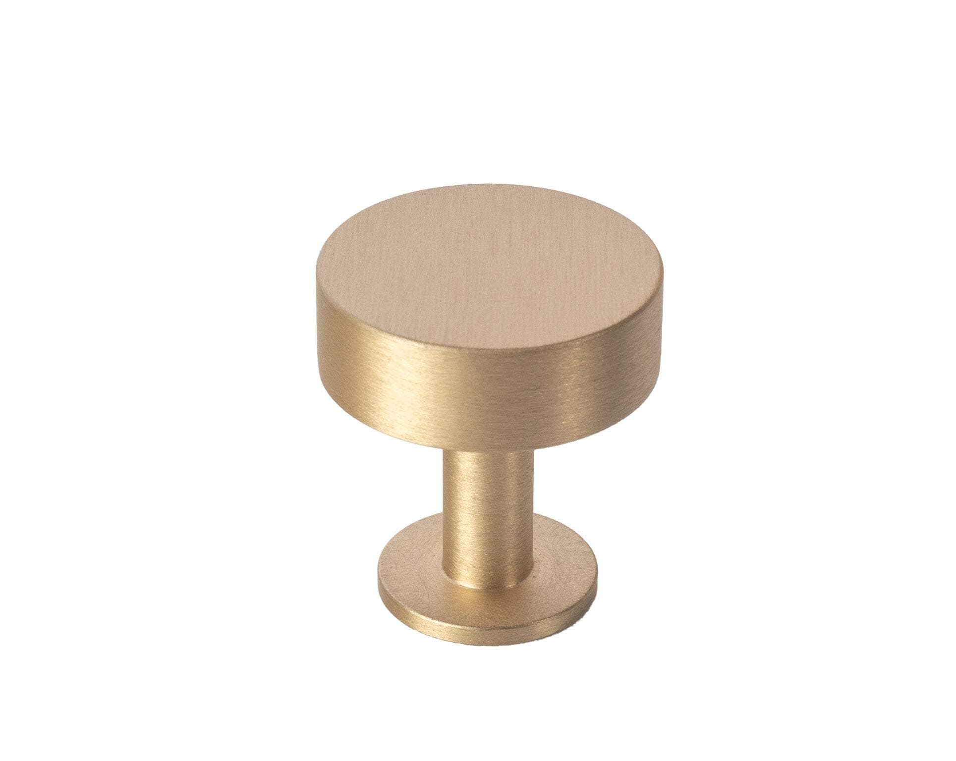 Lewis Dolin 1-1/8" (29mm) Disc Cabinet Knob 31-001 (Brushed Brass)