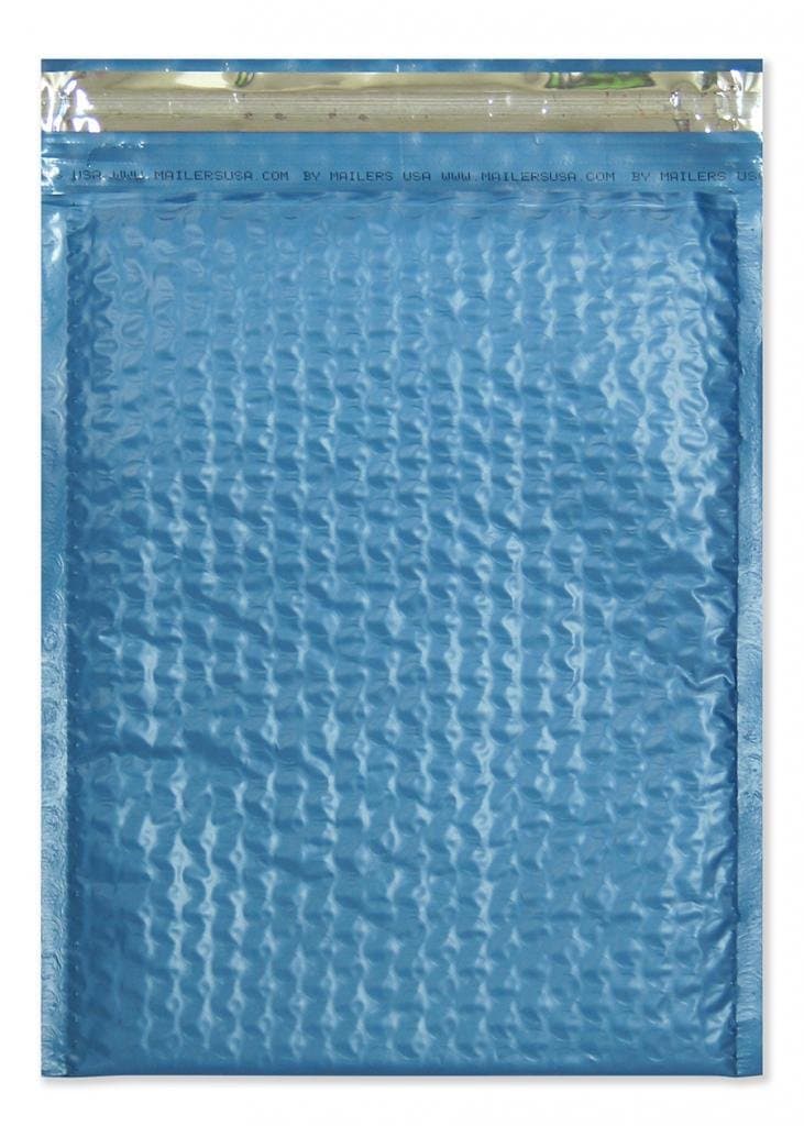 250 Size #0 6.25x9" Steel Blue Padded Bubble Envelope Mailers 7x9" OD