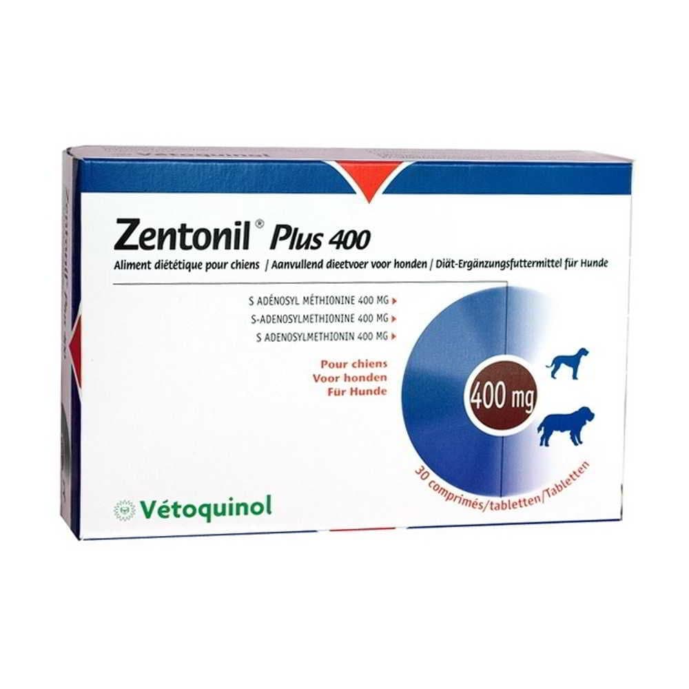 Vetoquinol Zentonil Plus 400 complement dietetique pour Chien 400 mg - 30 Comprimes
