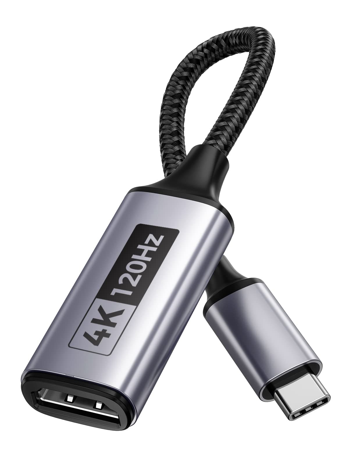 SOOMFON USB C to HDMI Adapter 4K 120Hz USB Type C to HDMI Adapter Compatible with 4K@60Hz 2K@144Hz Video Audio Output for MacBook Pro/iPad Pro/iPad Air/Surface Pro 7 and More