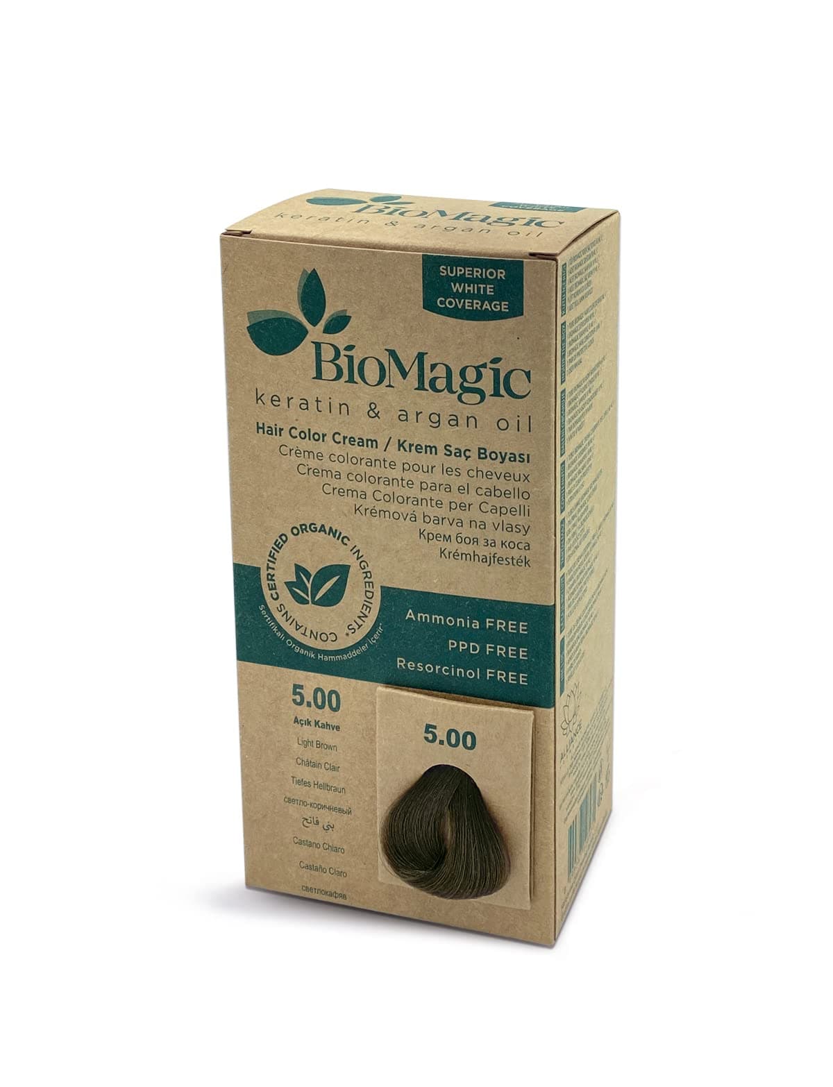 Biomagic Permanent Hair Dye - Light Brown