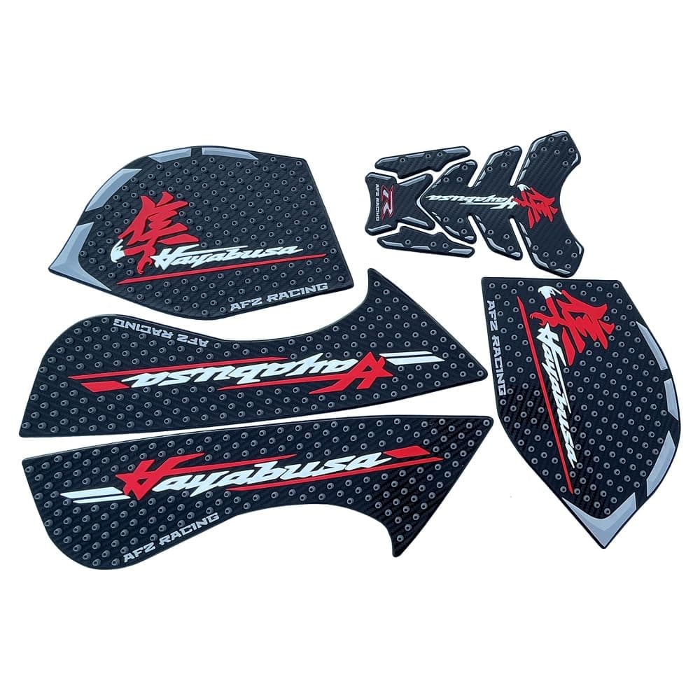 Red Gas Fuel Tank Side Traction Rubber Protector Pads Compatible with Suzuki GSXR1300 GSXR 1300 Hayabusa 1340