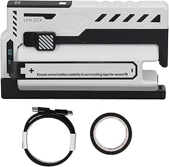 Power Bank Battery Charger, Replaceable Lithium Battery, Portable 2 in 1 Charging Case for 20700 Lithium Battery with USB C Cable, BT 20 Fast Charging Wireless Travel Charger