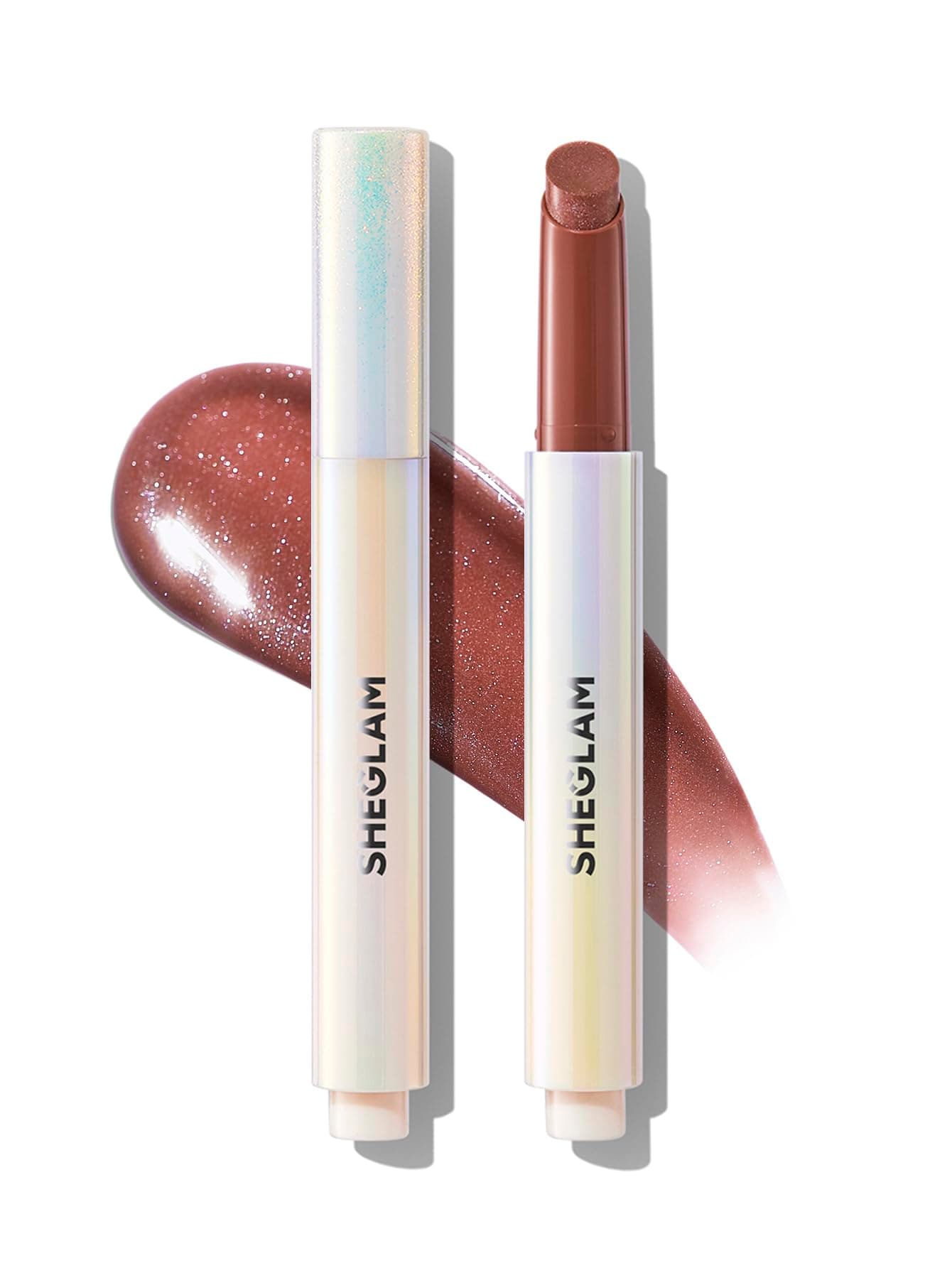 Pout-Perfect Moisturizing Solid Lip Gloss Shimmer Lip Plumper-Violet Fizz