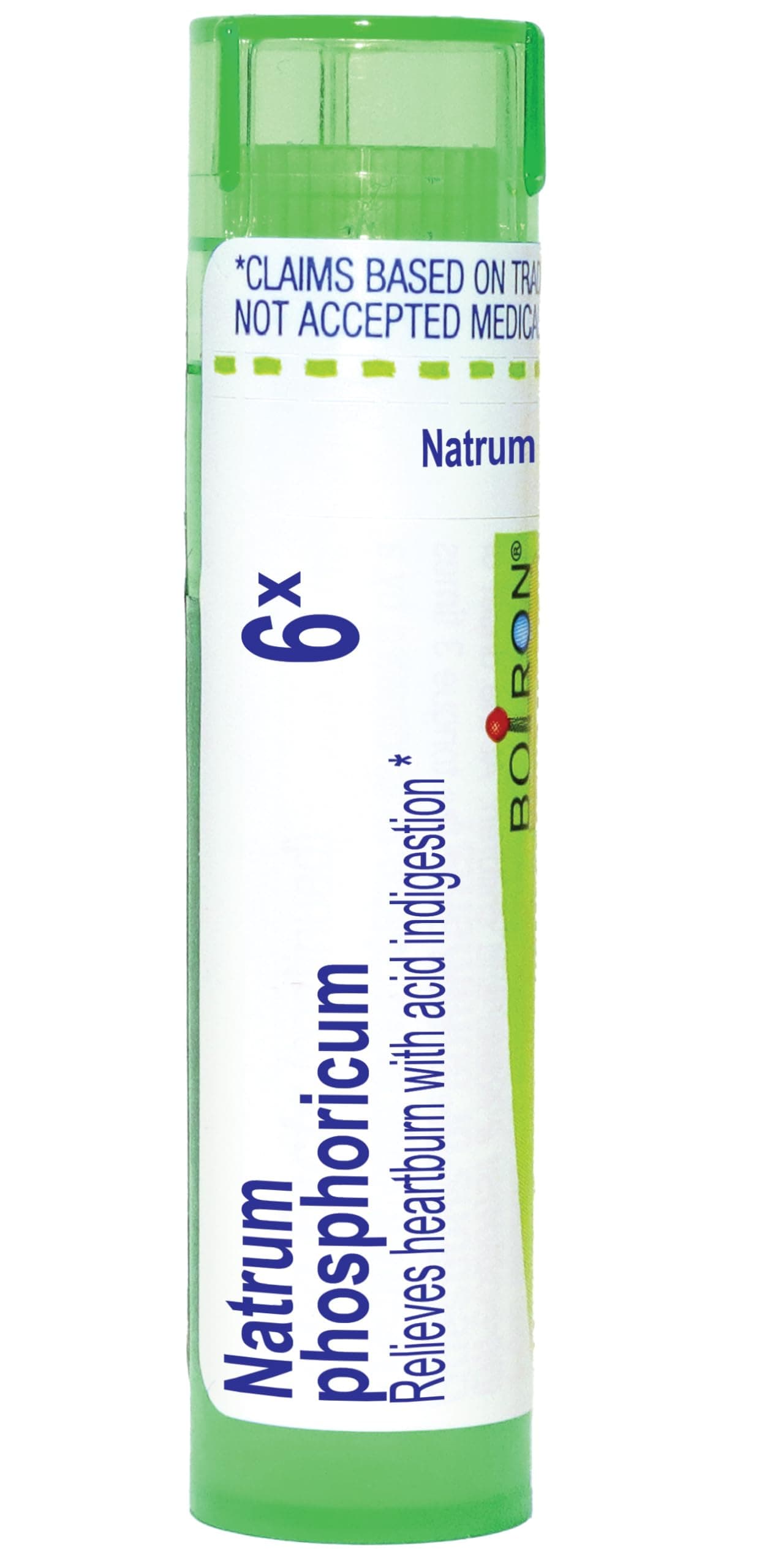 Boiron Natrum Phosphoricum 6X for Heartburn with Acid Indigestion - 80 Pellets