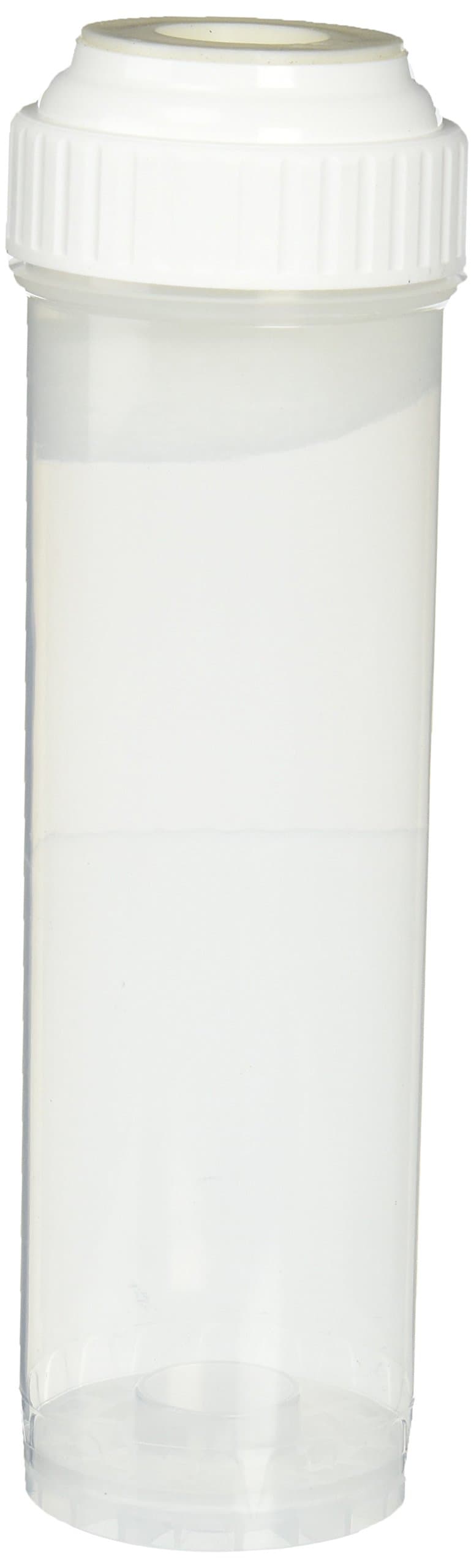 Hydronix EC-2510C Clear Empty Standard Size Water Filter Cartridge, Durable Construction Universal Pre/Post Use 2.5 x 10